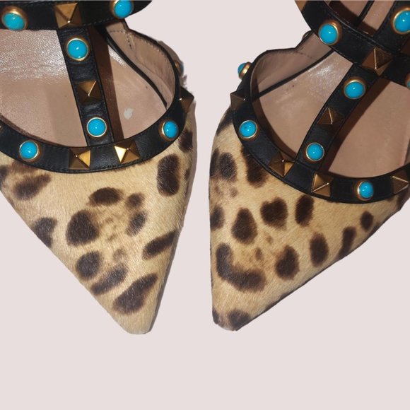 Valentino Garavani Rockstud Leopard Stilettos !!! - Picture 5 of 11